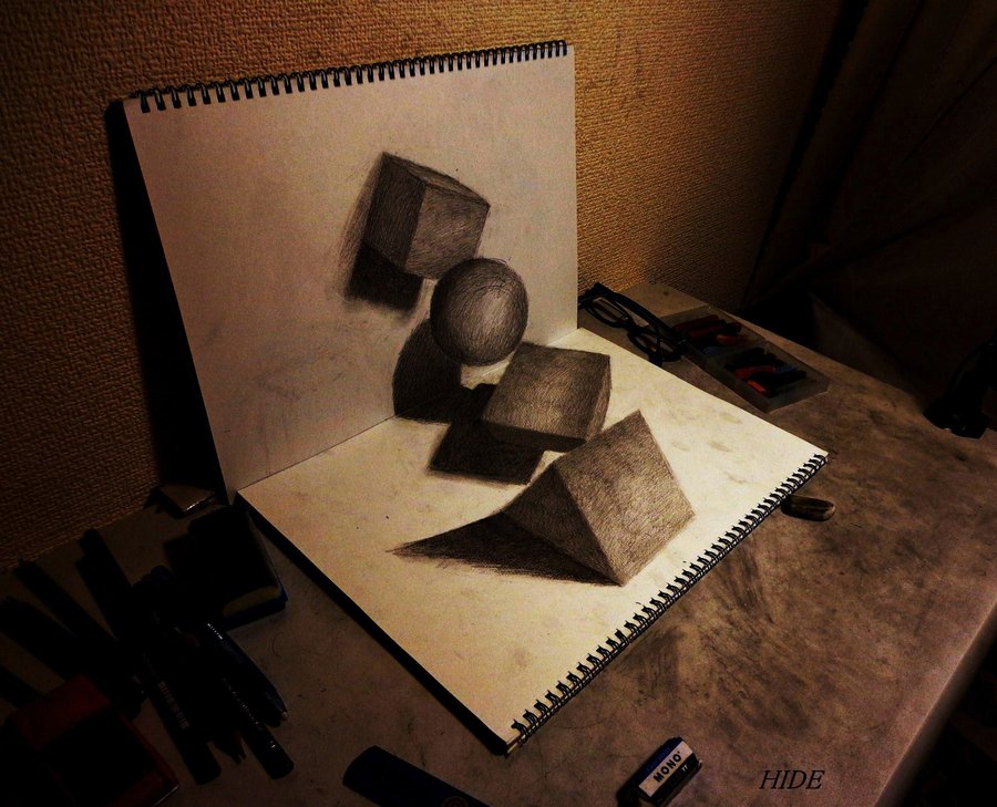 3d картинки на бумаге